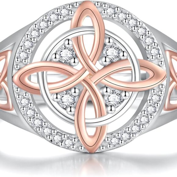 Jewelry - Sterling Silver Celtic Witches Knot Ring 8 Hypoallergenic Gift for Women